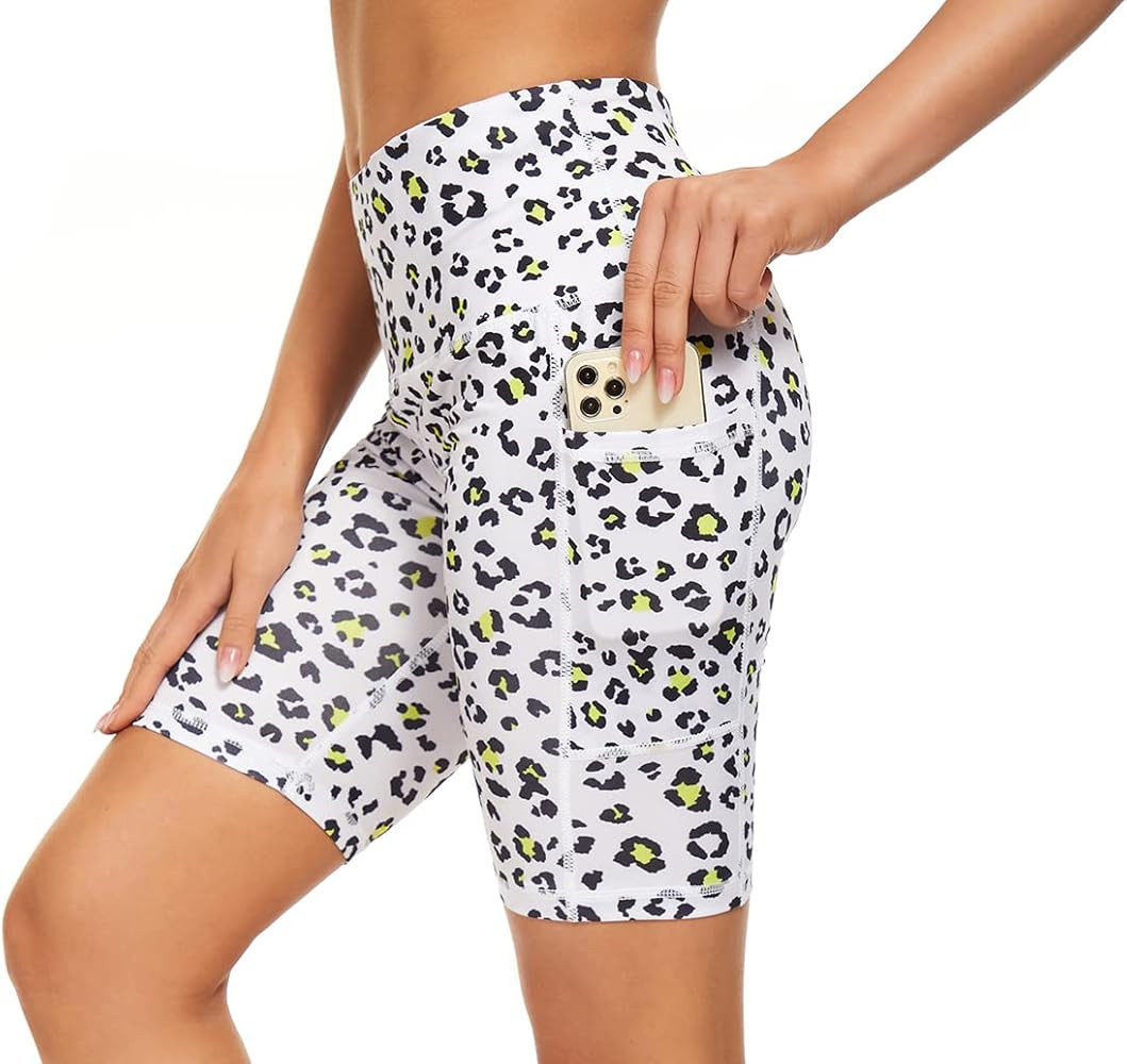 Custer's Night High Waist Out Pocket Yoga Short Tummy Control Workout Running 4 Way Stretch Yoga ... | Amazon (US)