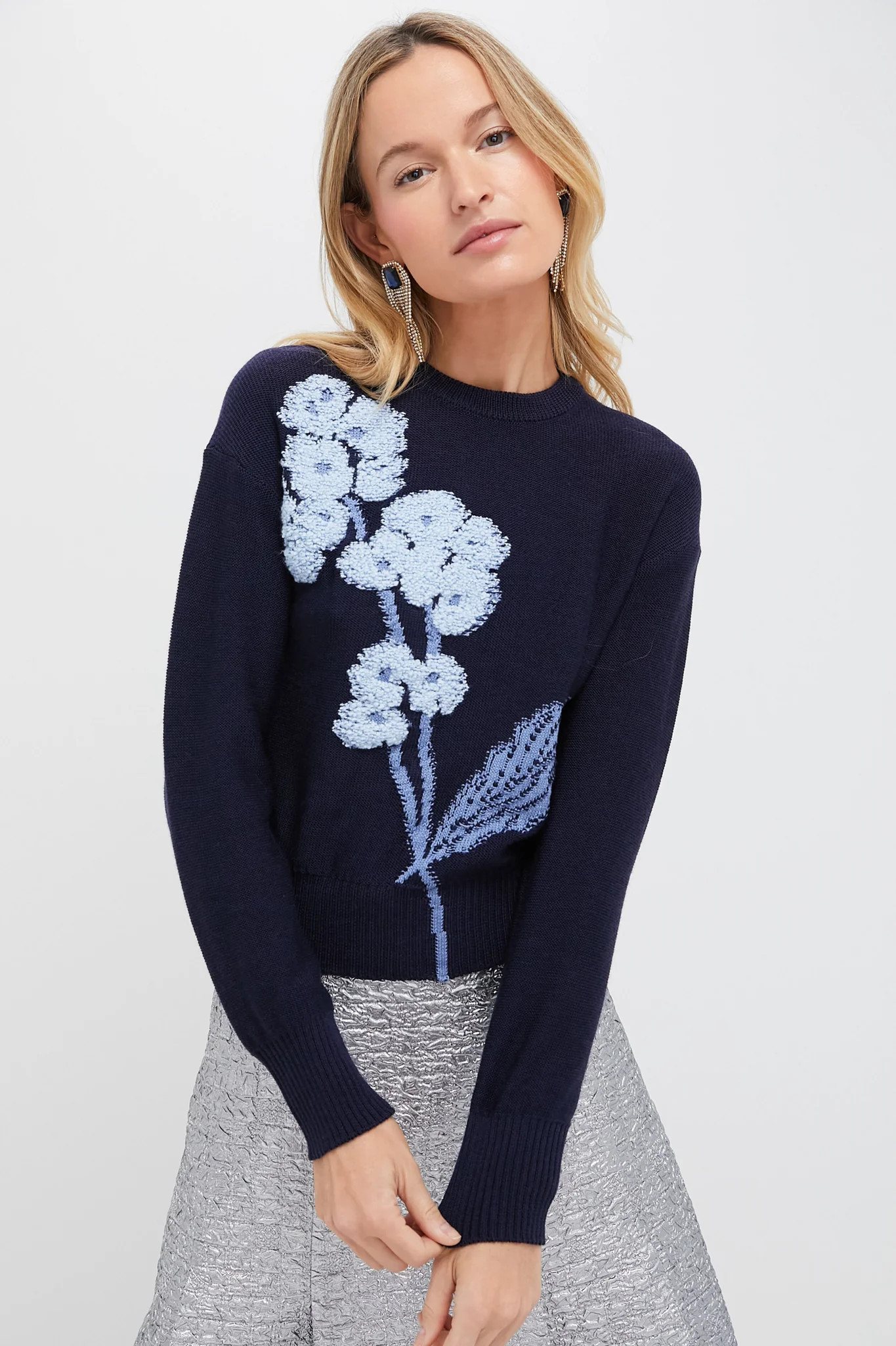 Bright Indigo Cropped Jumper | Tuckernuck (US)
