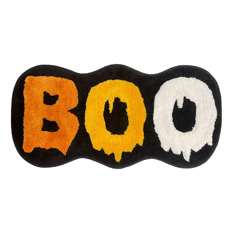 Homespun Halloween Boo Bath Rug, 15x30 | At Home