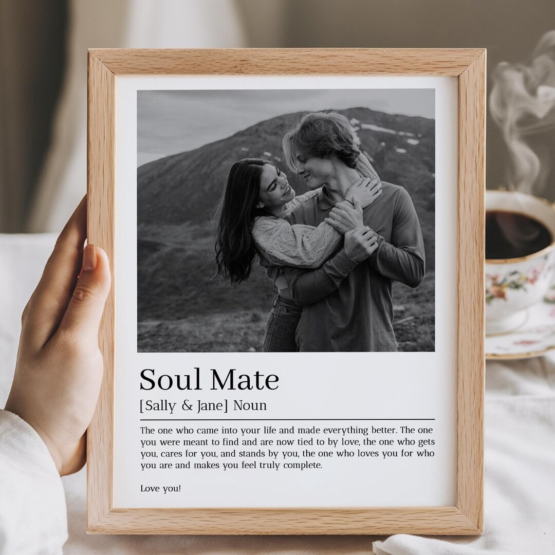 Personalized Valentines Day Gift for Him, Couple Definition Print, Couple Photo Poster Wall Art, ... | Etsy (US)