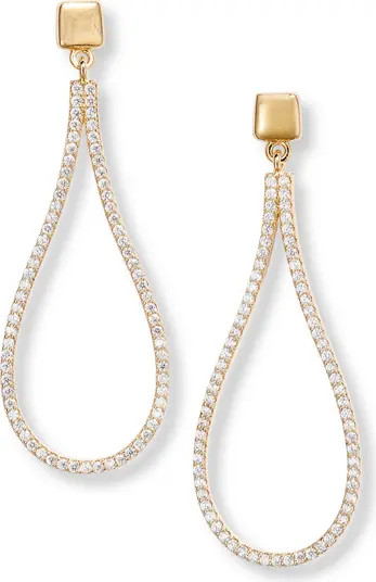Pavé Cubic Zirconia Teardrop Earrings | Nordstrom