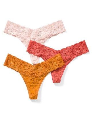 Signature All-Over Lace Thong 3-Pack | Soma Intimates