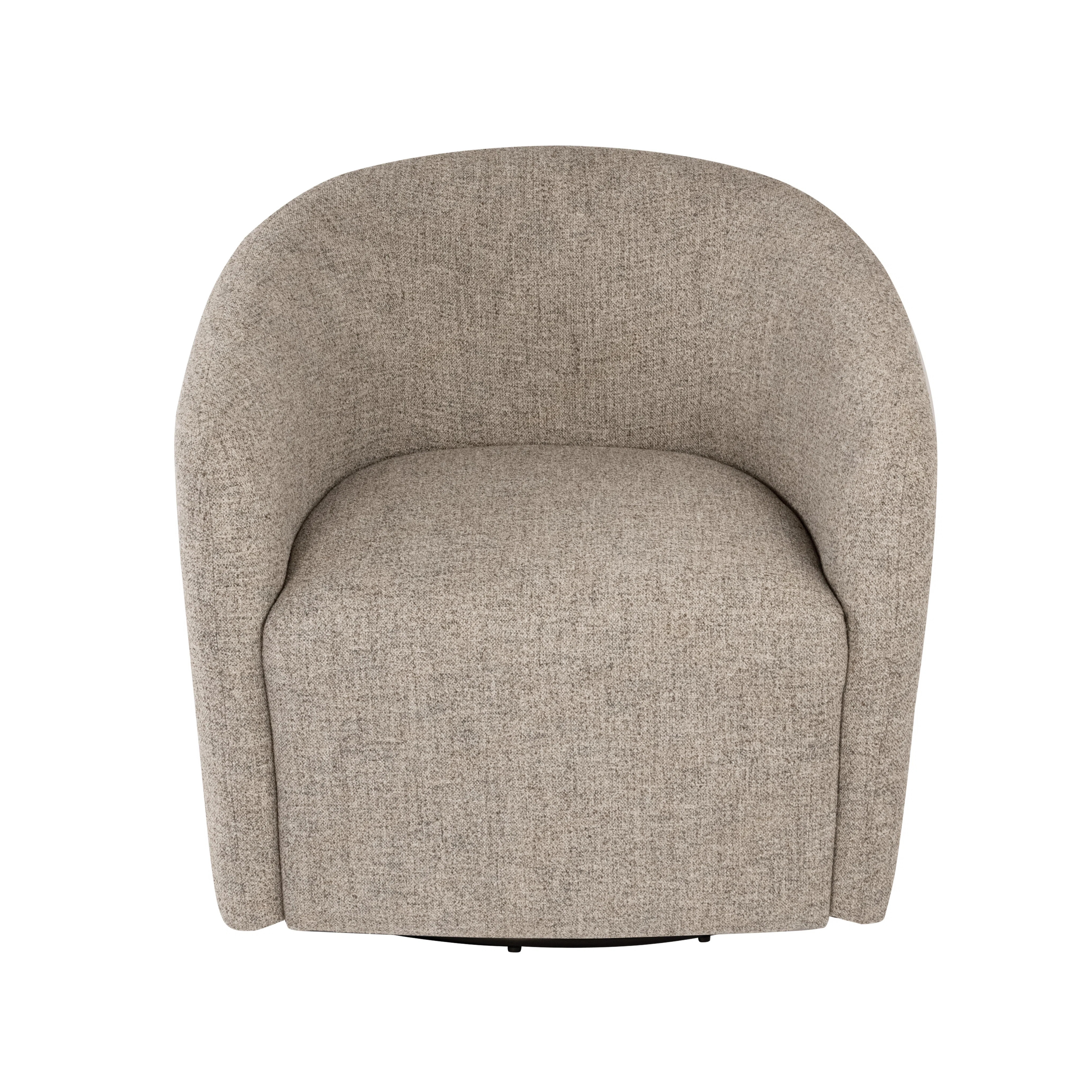 Nora Upholstered Swivel Accent Chair - Midtone Gray Fabric | Wayfair North America