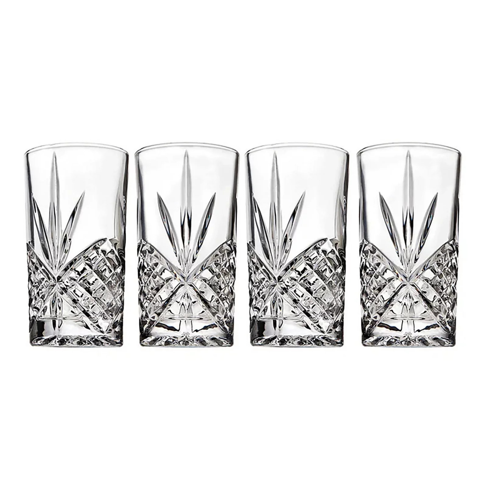 Godinger Silver 4-Pack Dublin Crystal Highball Glasses, Multi | Kohl's