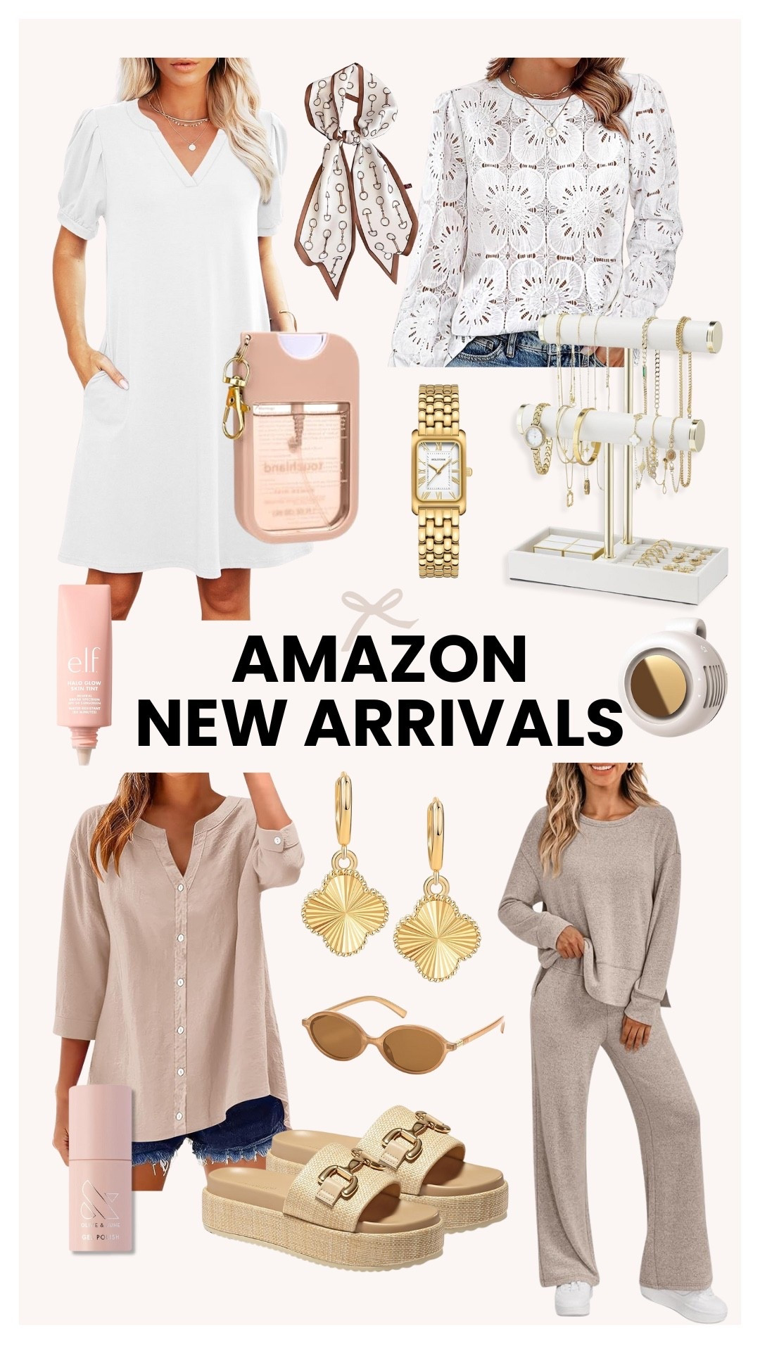 Amazon fashion new arrivals are giving neutral-chic with elevated basics and trending accessories. From cozy loungewear sets and versatile everyday dresses to luxe gold jewelry and viral beauty finds, this haul covers all your late summer to fall wardrobe staples. These affordable Amazon pieces are perfect for building a capsule wardrobe or refreshing your closet with wearable trends.

#LTKStyleTip #LTKShoeCrush #LTKBeauty