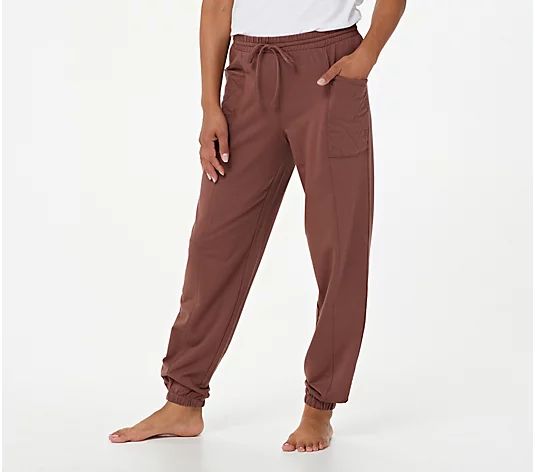 AnyBody Cozy Knit French Terry Paperbag Sweatpant | QVC