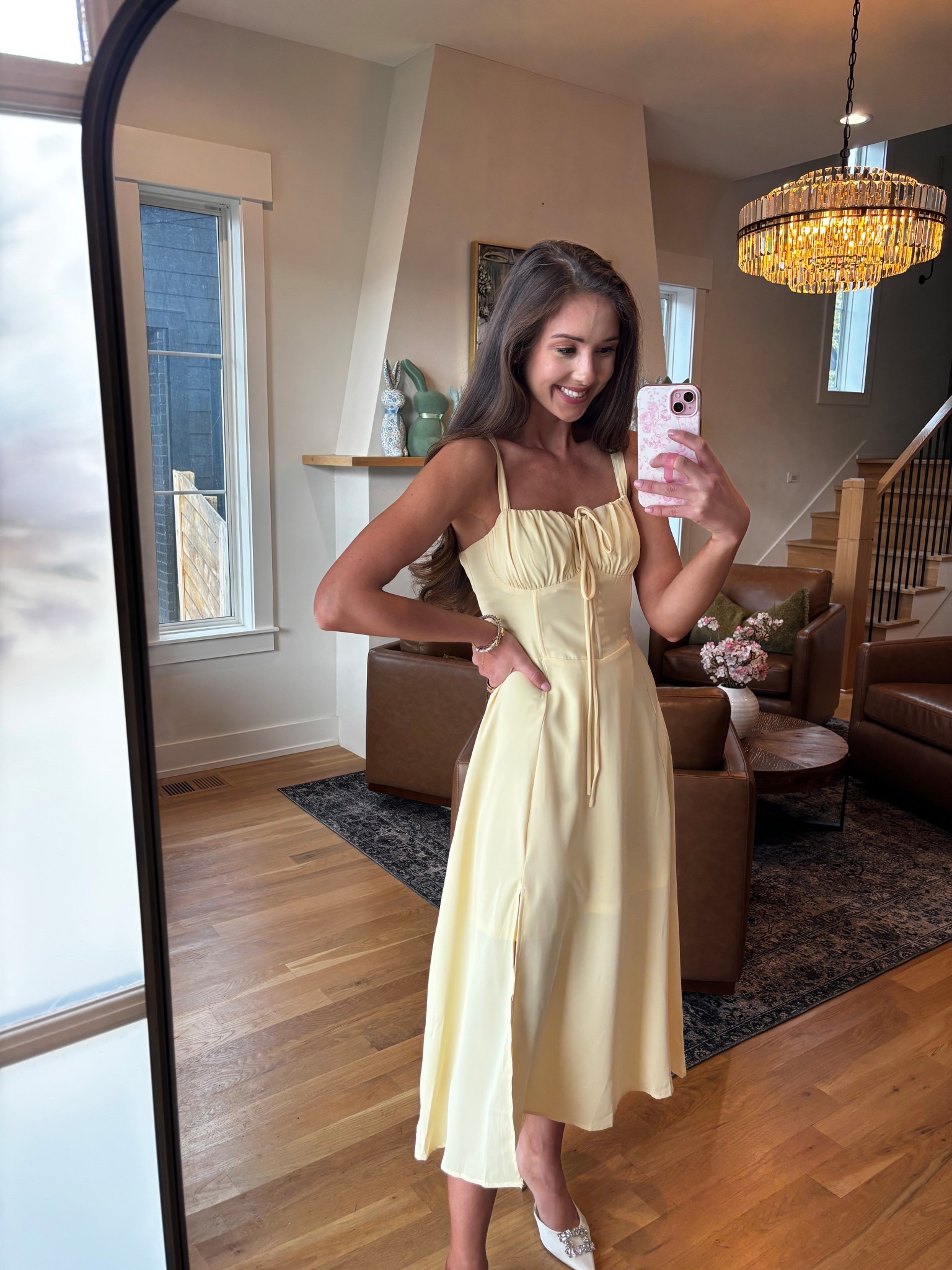 Spring dress from  Amazon! Wearing a small 
Amazon, Easter, wedding guest dress , spring dress