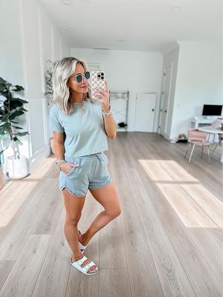 Amazon casual summer outfit // wearing an xs in shorts and xs in tee. Both run tts. Sandals are so comfy and run tts



#LTKSaleAlert #LTKStyleTip #LTKSeasonal