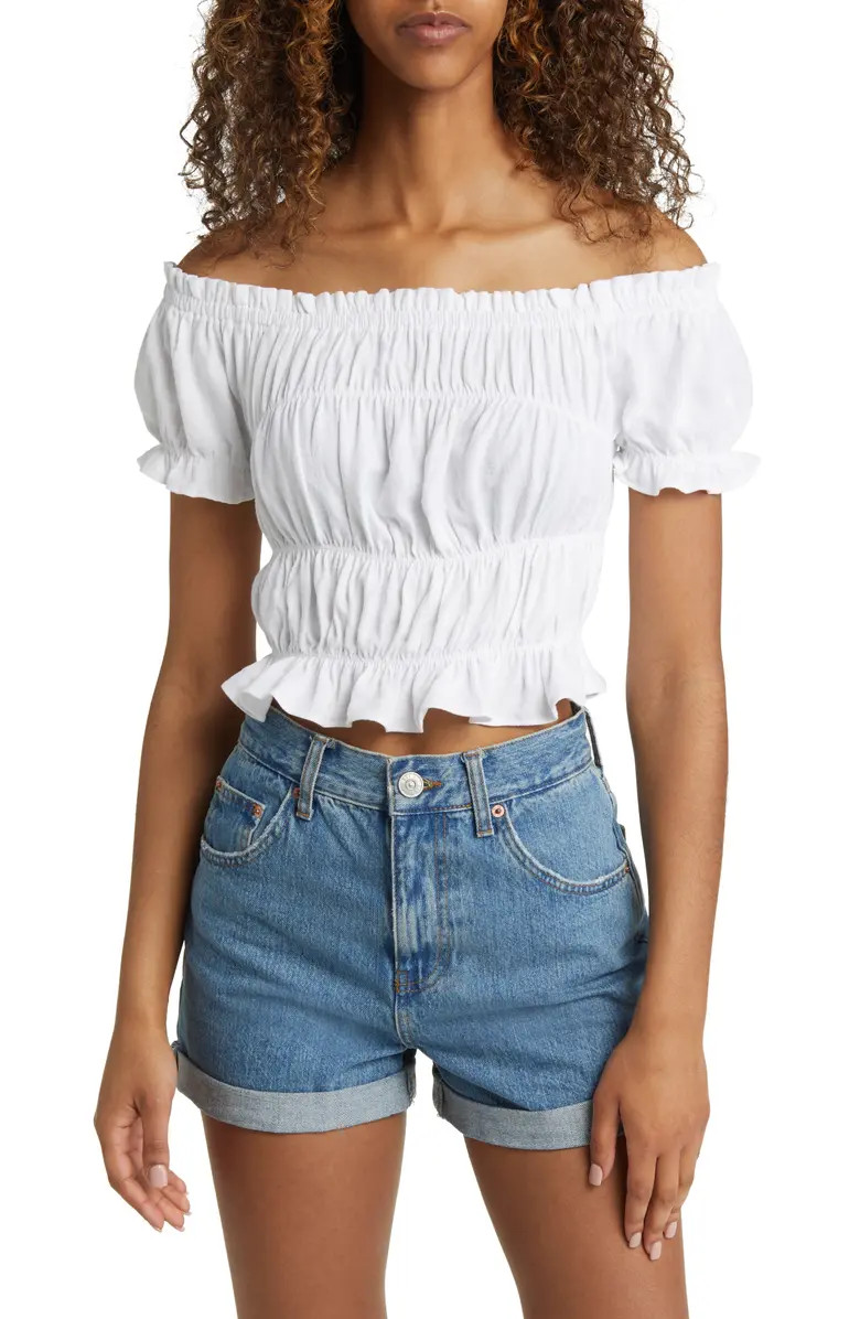 Smocked Off the Shoulder Top | Nordstrom