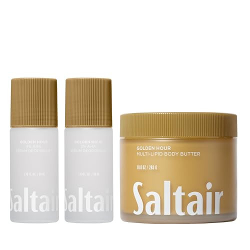 Saltair Golden Hour Hydrate & Refresh Bundle – AHA Serum Deodorant + Multi-Lipid Body Butter | Aluminum-Free Odor Control & Deep Moisturizing Skincare Set | Amazon (US)