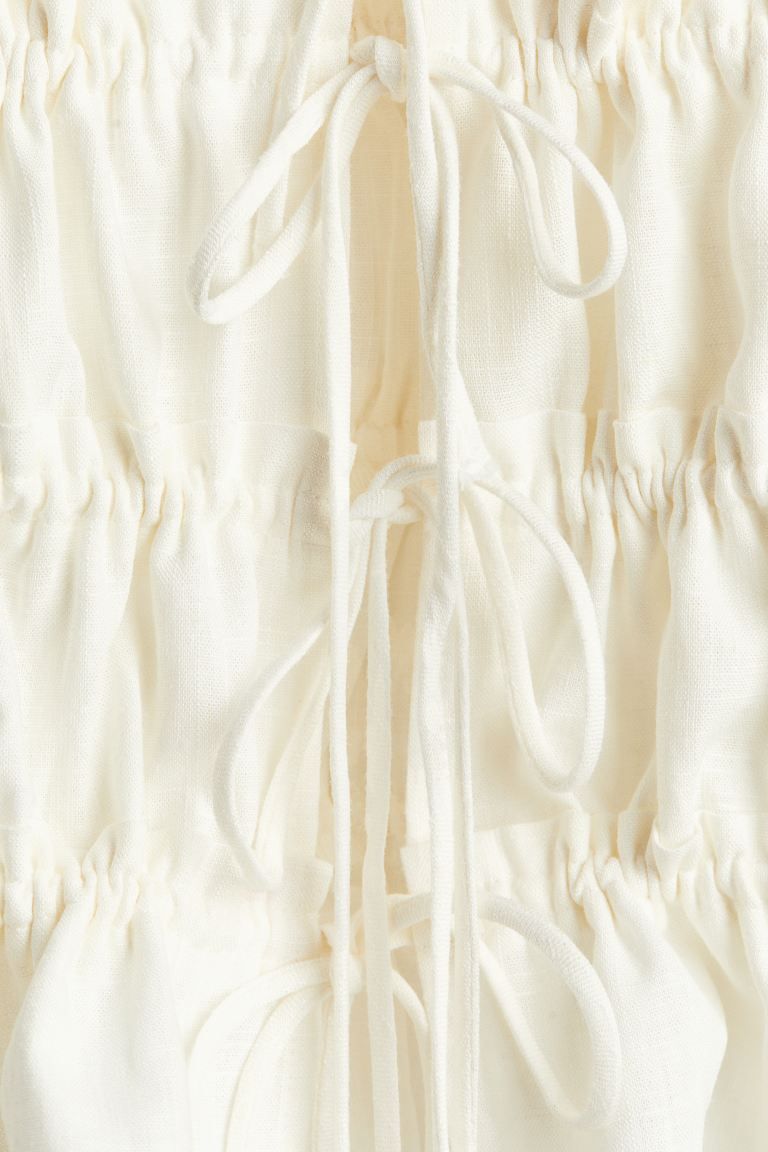 Drawstring-detail Camisole Top - Cream - Ladies | H&M US | H&M (US + CA)