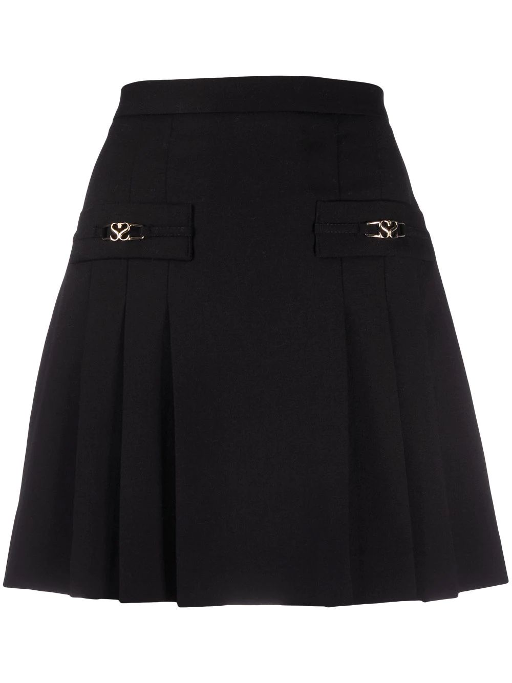 SANDRO Pleated Mini Skirt - Farfetch | Farfetch Global