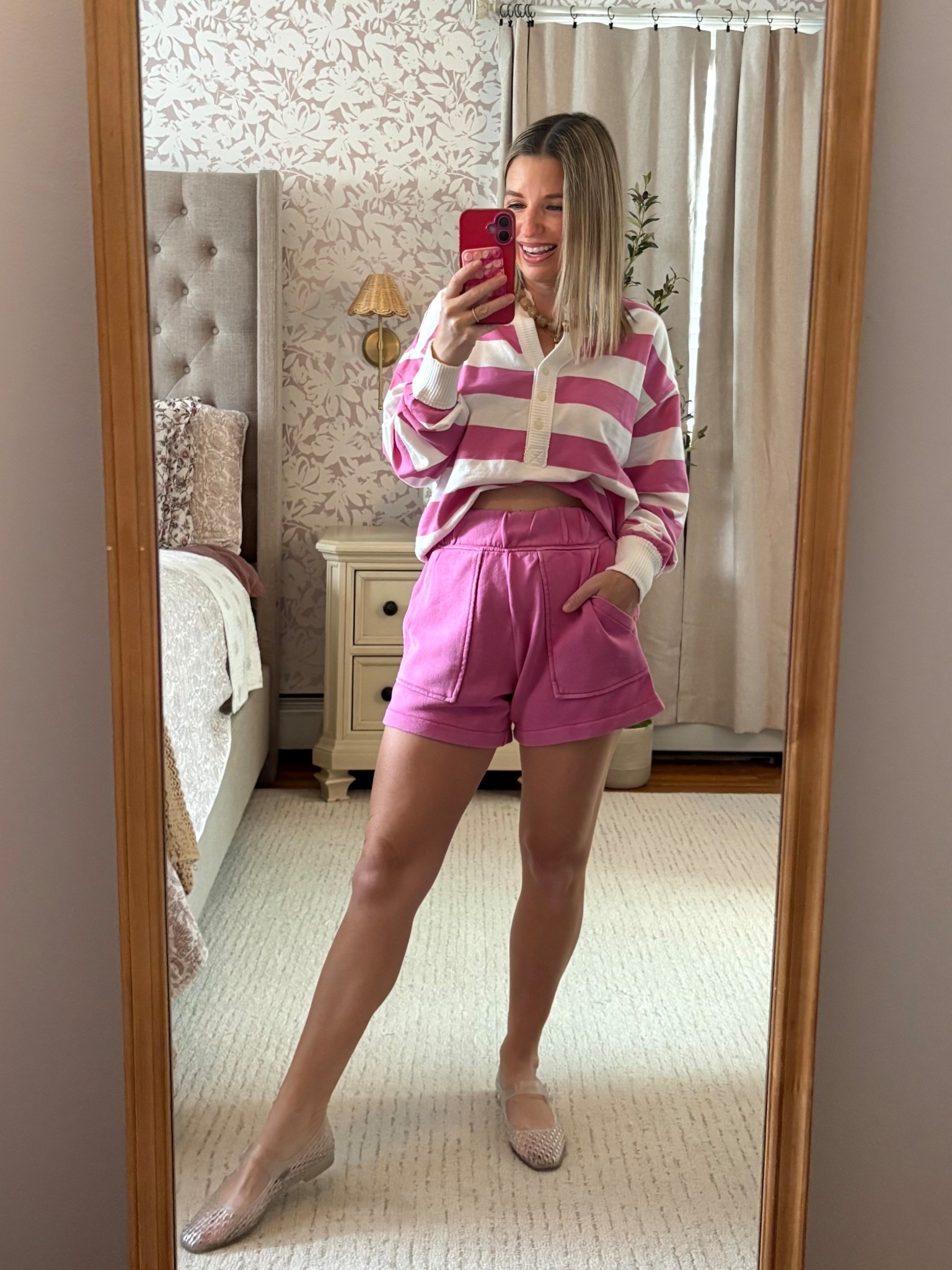 Striped terry sweatshirt and soft cozy shorts! Mix and match and love them!!

#LTKootd #LTKPetite #LTKSaleAlert