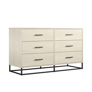 Novogratz Kelly 6 Drawer Ivory Oak Dresser 9230339COM - The Home Depot | The Home Depot