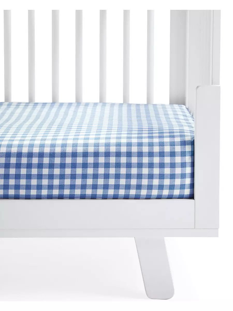 Gingham Crib Sheet | Serena and Lily