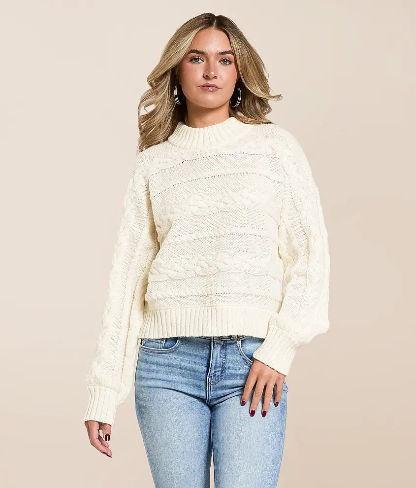 Arctic Cable Cropped Sweater | Buckle