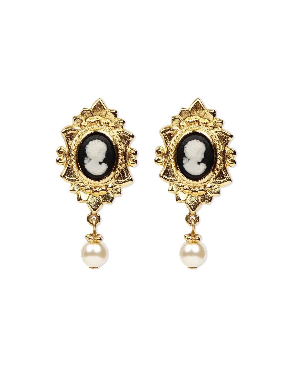 Cameo Pearly Pendant Earrings | Neiman Marcus
