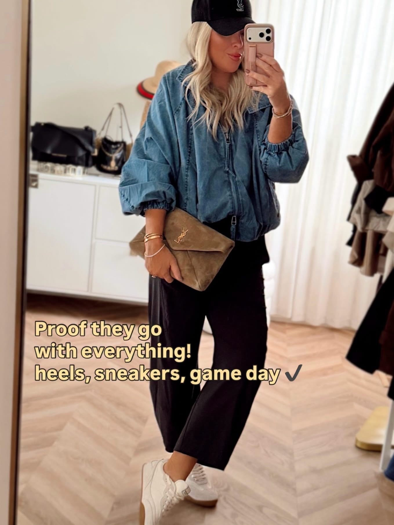 Apparently I live in these pants now! You can recreate my sports mom look in ANY team color! Just grab your basics! 💙🏐! 

Get the pants! They will NOT wrinkle! TTS

#LTKootd #LTKActive #LTKWorkwear