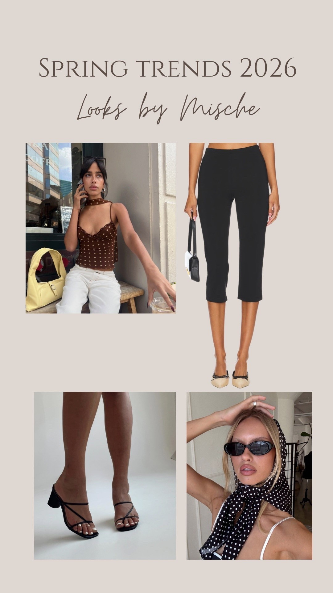 Capris are in style this spring! Pair black capris with a polka dot top for a fun, trendy look to go to brunch with friends 🥞

#LTKootd