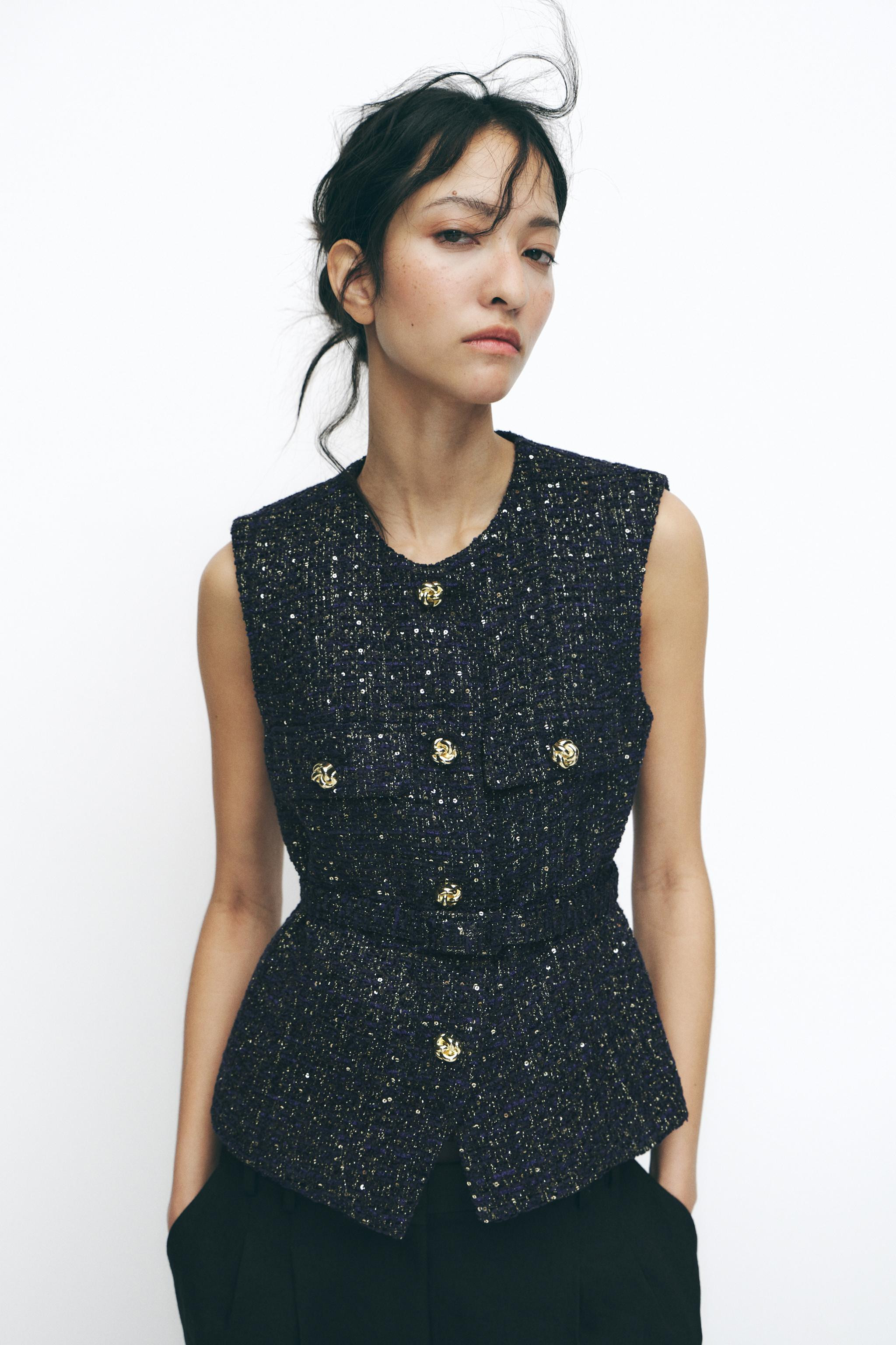 STRUCTURED BELTED VEST | Zara US