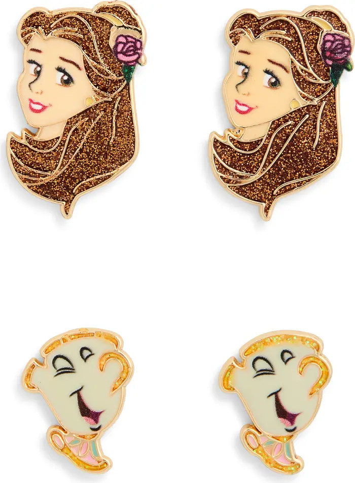 BaubleBar x Disney® Belle Set of 2 Assorted Stud Earrings | Nordstromrack | Nordstrom Rack