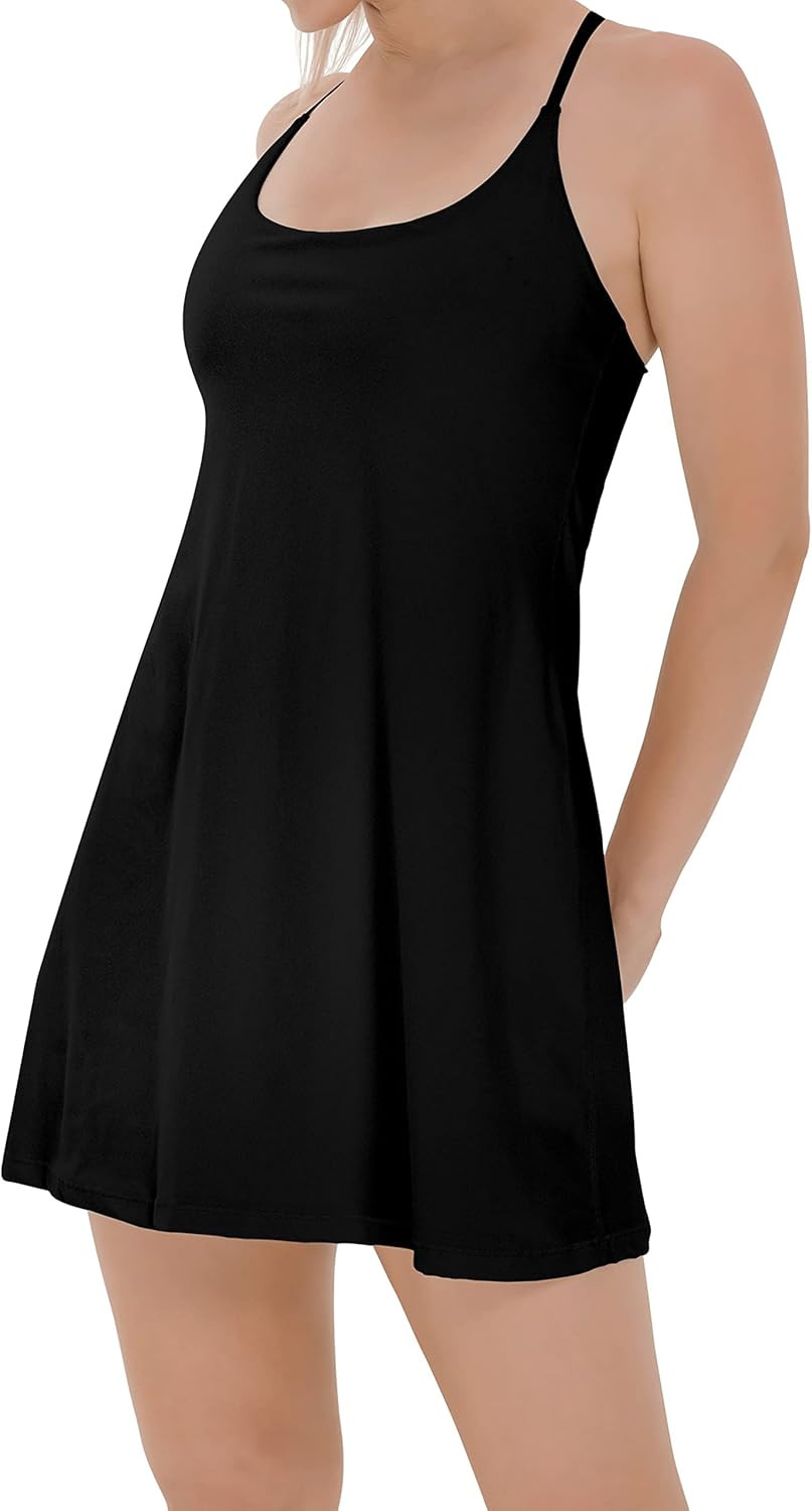 IUGA Women Tennis Dress Workout Dress Exercise Dress with Built-in Bras & Shorts Golf Athletic Dr... | Amazon (US)