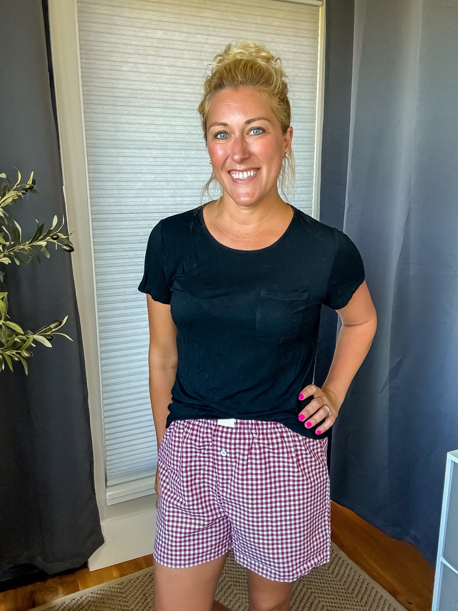I’ve seen these cute plaid boxer shorts paired with a tee popping up lately and I have to say - I’m a fan! So comfy and cute! 

#LTKOver40