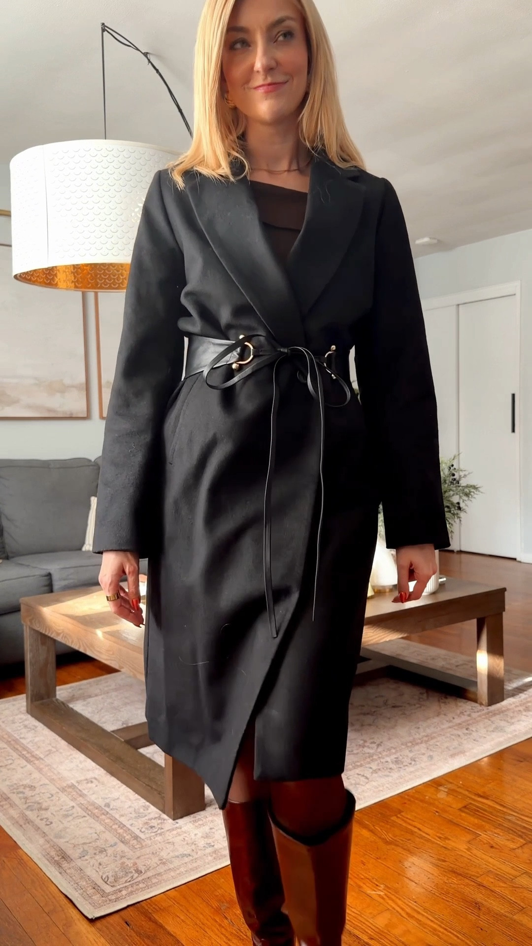 The amount of questions I got yesterday about this coat is skyrocketing. But no one would ever ask if I didn’t add a belt. Come on, this coat looks incomplete without this, doesn’t it? 

Black coat • winter styling • winter outfit inspo • coat styling • quince coat • wide black belt • statement belt 

#LTKWorkwear #LTKFindsUnder100 #LTKFindsUnder50