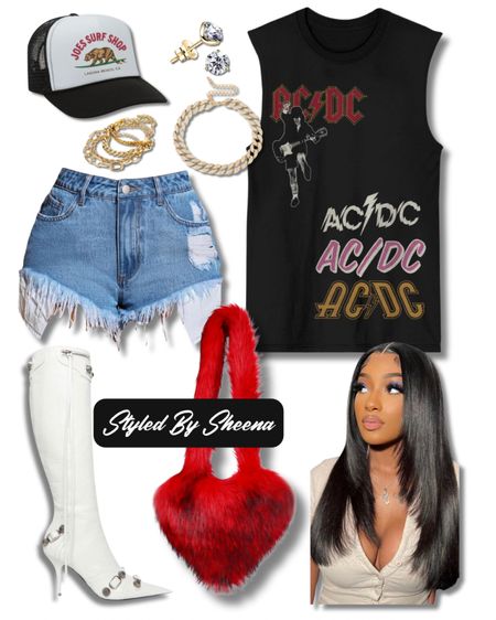 Baddie Outfit Inspo 


spring outfits, summer outfits, distressed denim shorts, white boots, fuzzy heart bag, trucker hat, sleeveless top, gold jewelry, red purse, Amazon Outfits

#LTKstyletip #LTKitbag #LTKshoecrush