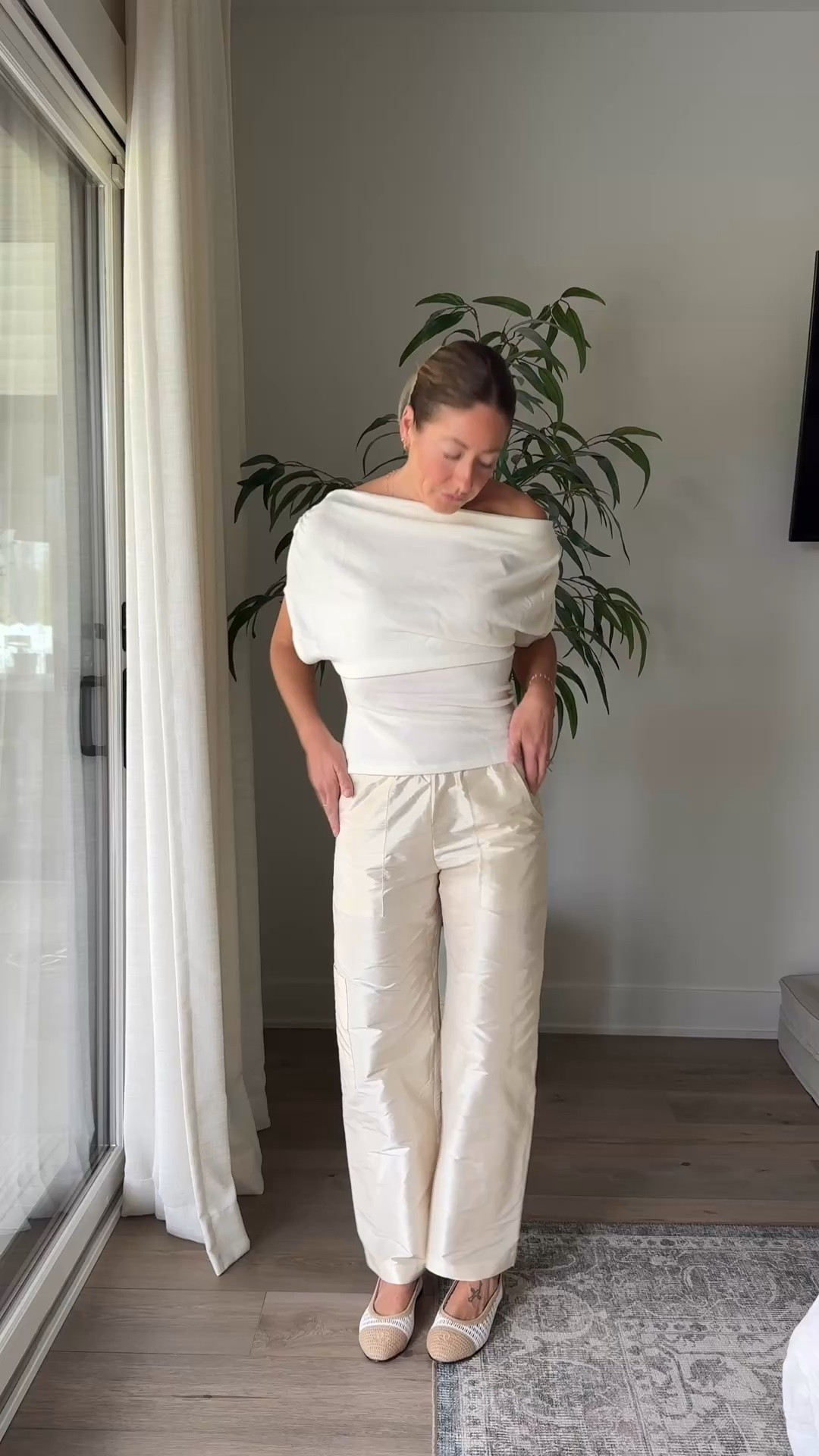 Shopbop Spring tops 🤍 

Reformation Top: Small (fit well)
Pistola Top: XS (would prefer small)
ALIGNE Top: 2 (need a 4)
The Line by K: XS (need a small)
Agolde: Small (fit well)