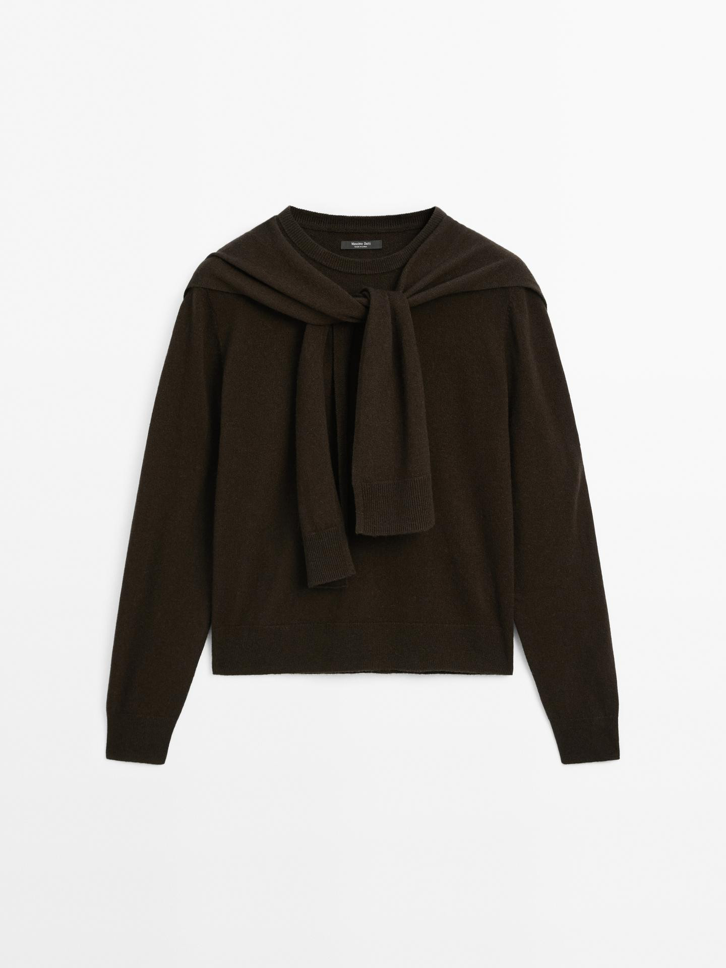 Wool blend knit double sweater | Massimo Dutti UK