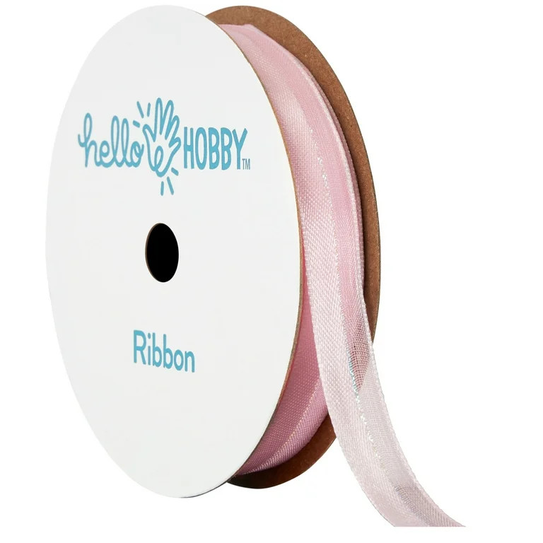 Hello Hobby CARNATION Sheer elegance 3/8 inch x 3 yard ribbon for sewing, crafts and gifting | Walmart (US)