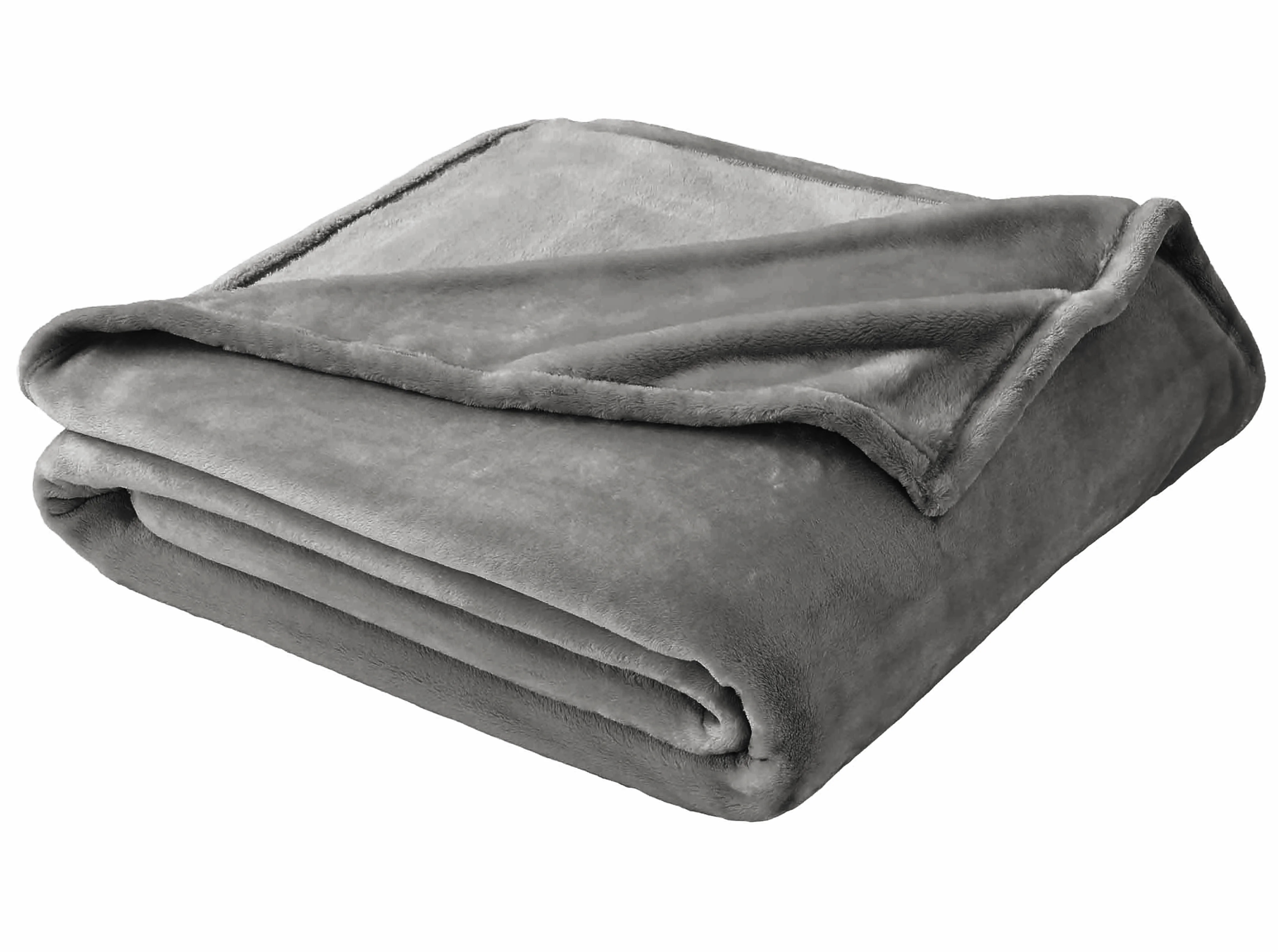 Better Homes & Gardens Luxury Velvet Plush Blanket, Dark Grey, Full/Queen, Adult/Teen | Walmart (US)