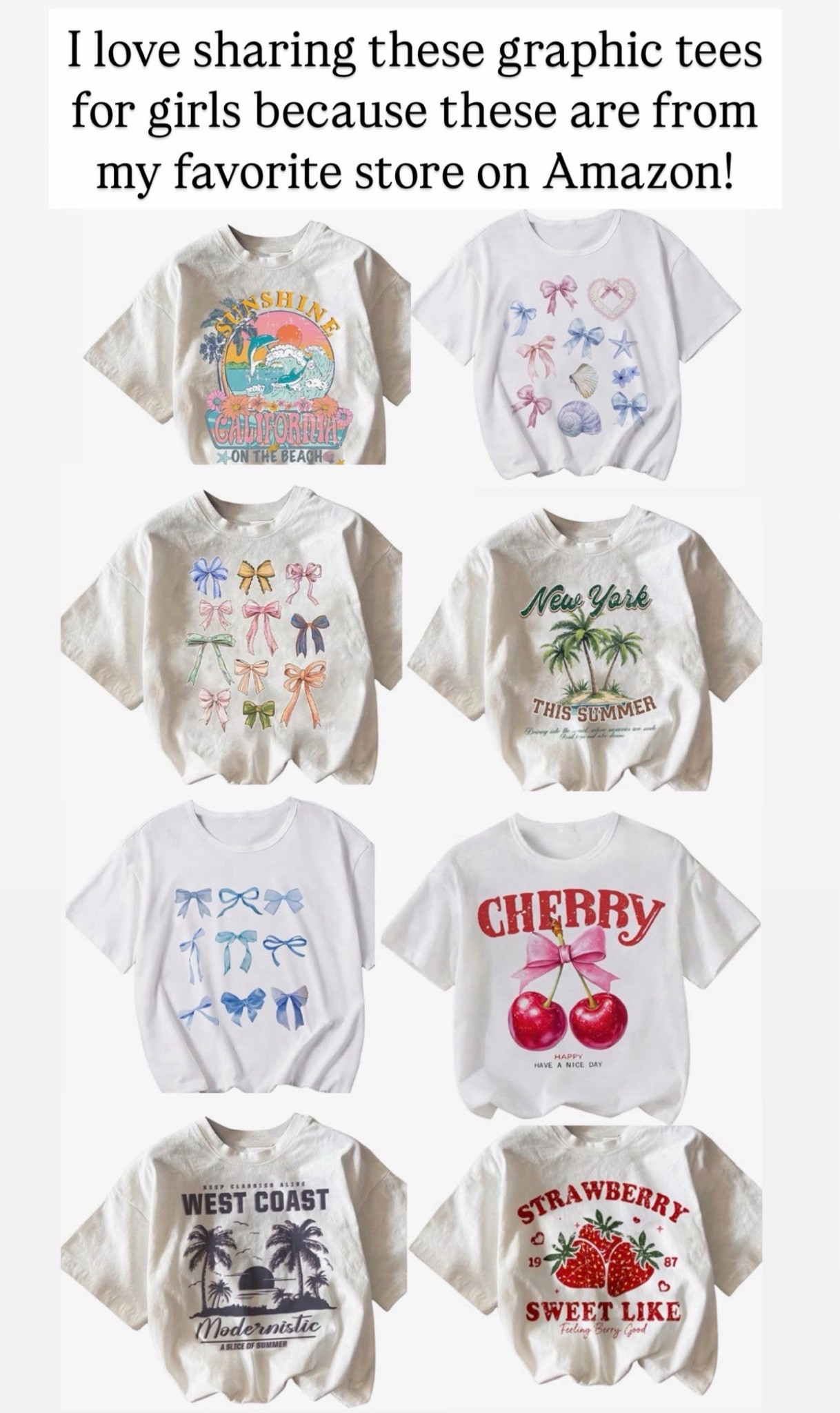 Cute graphic tees for girls

#LTKKids