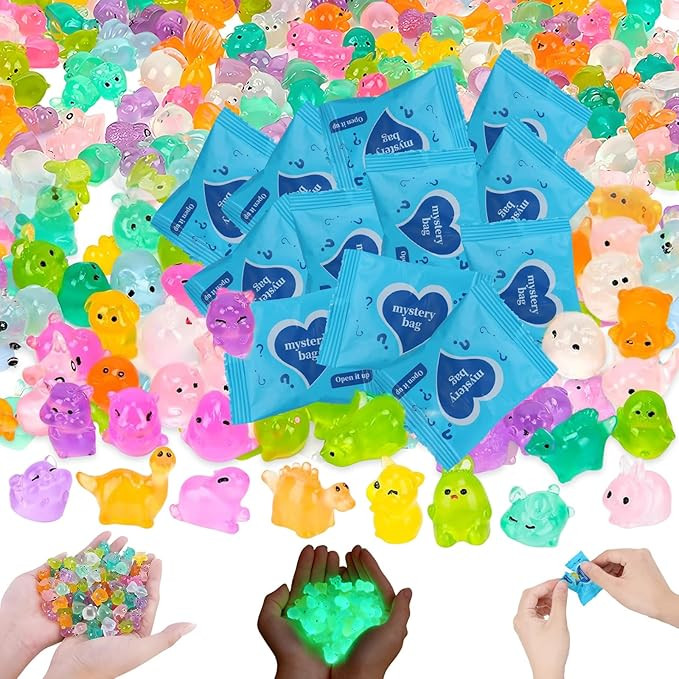 Mini Glow in The Dark Animal Resin Models,New Mystery Resin Animals Blind Bag,Mini Luminous Farm ... | Amazon (US)