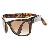 Ray-Ban RB4105 Wayfarer Folding Sunglasses, Light Havana/Brown Gradient, 54 mm | Amazon (US)