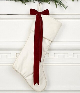 Southern Living Twelve Days of Christmas Collection Cream Stocking with Bow | Dillard's | Dillard's
