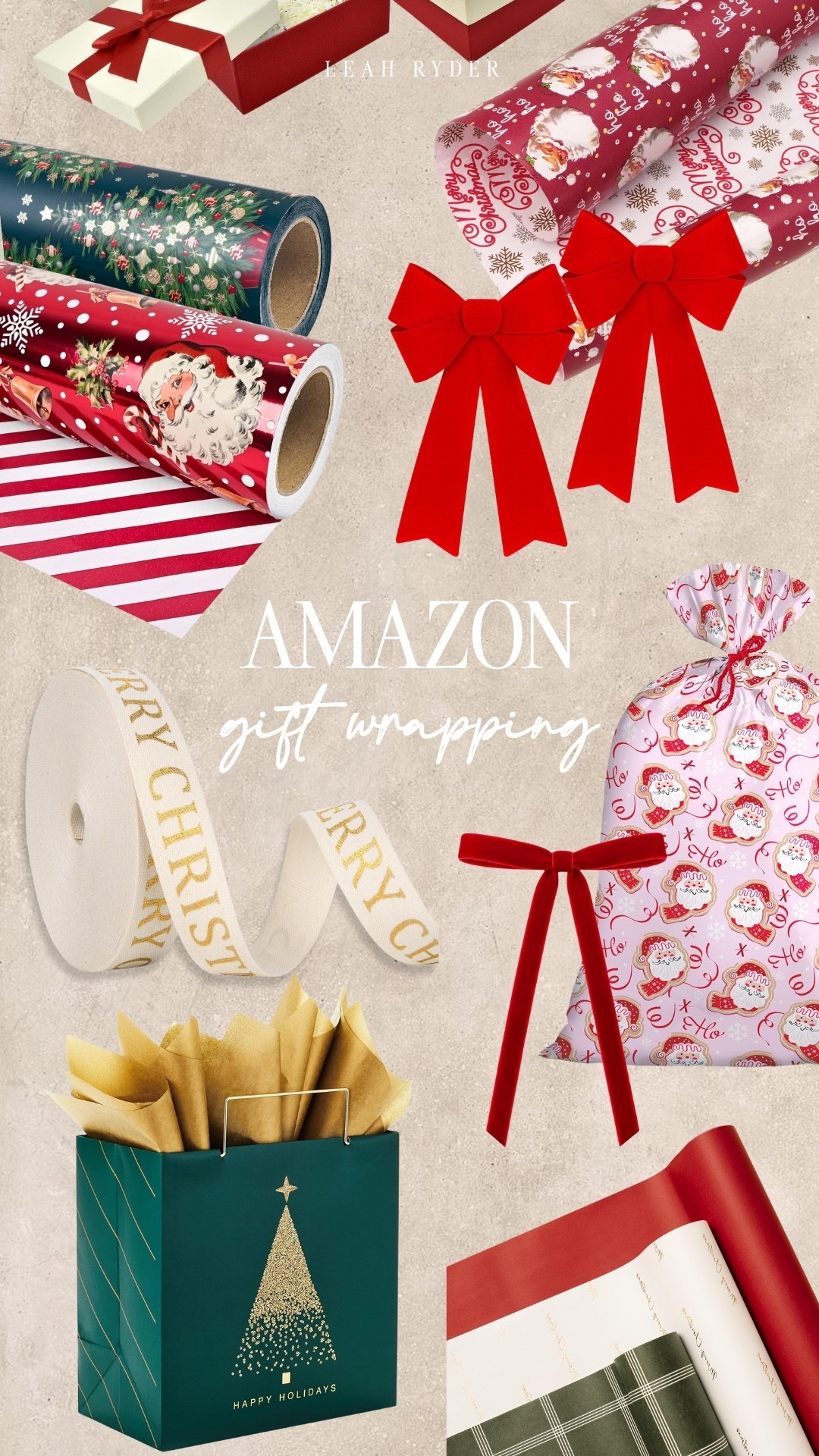 This Amazon gift wrapping roundup includes Christmas wrapping paper, gift bags, bows, and holiday ribbons that instantly elevate presents. The high-quality Christmas gift wrap designs make every package look polished. If you’re prepping holiday gifts, these Amazon wrapping essentials save so much time. Great prices and perfect for anyone who wants an organized, aesthetic gift-wrapping setup.

#LTKHoliday #LTKFindsUnder100 #LTKKids