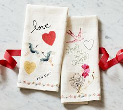 Love Hand Towel - Set of 2 | Pottery Barn (US)