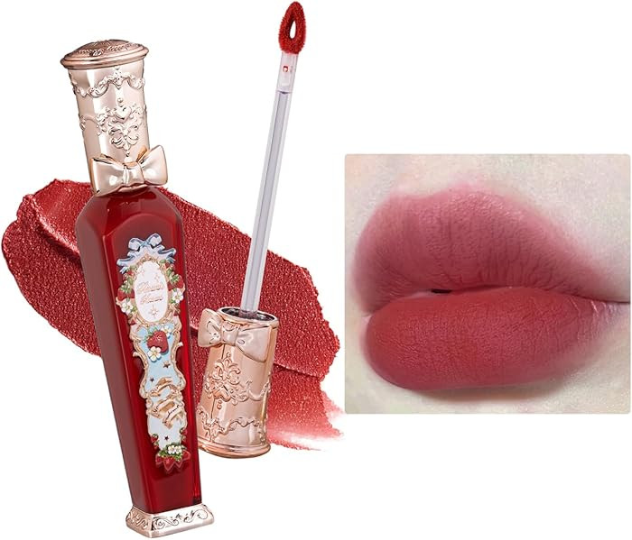Flower Knows Strawberry Rococo Cloud Lip Cream,Long Lasting Burgundy Matte Lipstick,Hydrating Lip... | Amazon (US)