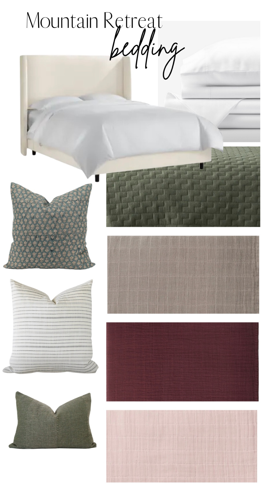 Mountain retreat bedding details. 

#LTKhome
