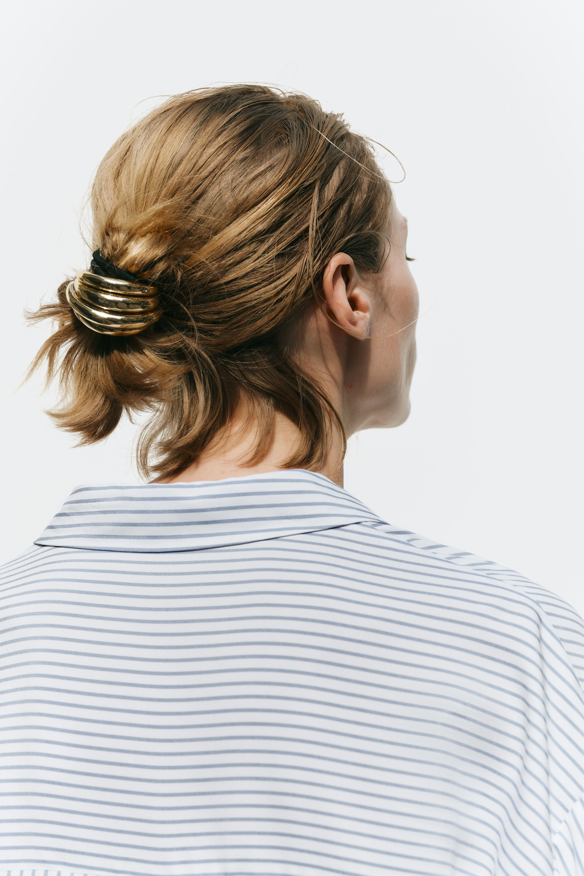 TRIPLE METALLIC SCRUNCHIE | Zara US