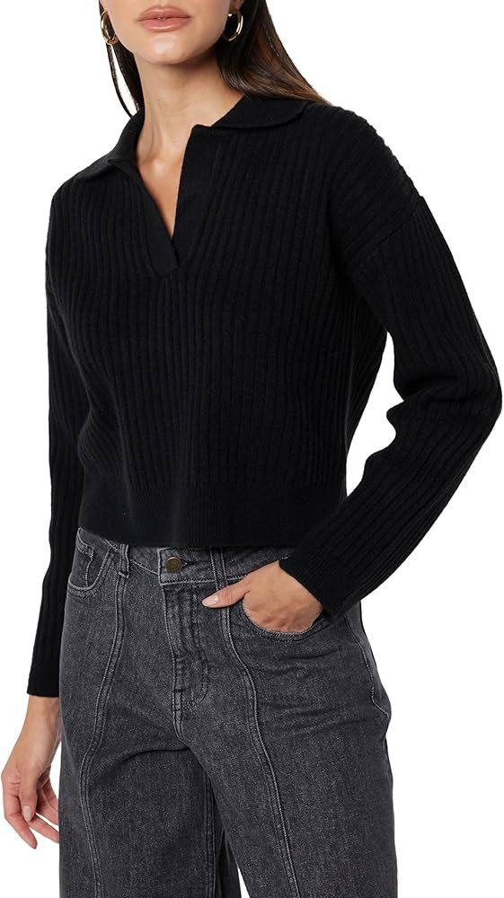 The Drop Women's Marcy Ribbed Polo Top | Amazon (US)
