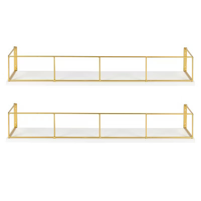 24" x 4" 2pc Decorative Wall Shelf - Kate & Laurel All Things Home | Target