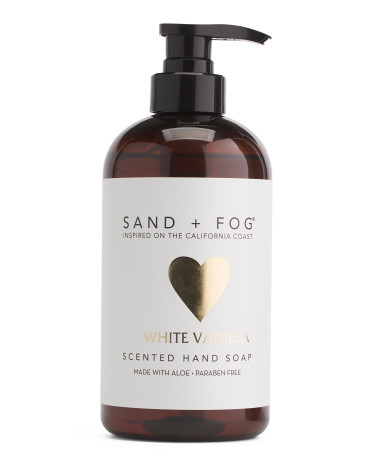 20oz Metallic Heart White Vanilla Scented Hand Soap | TJ Maxx