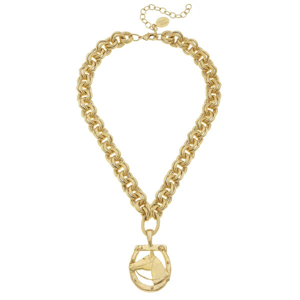 Gold Horseshoe Necklace | Susan Shaw