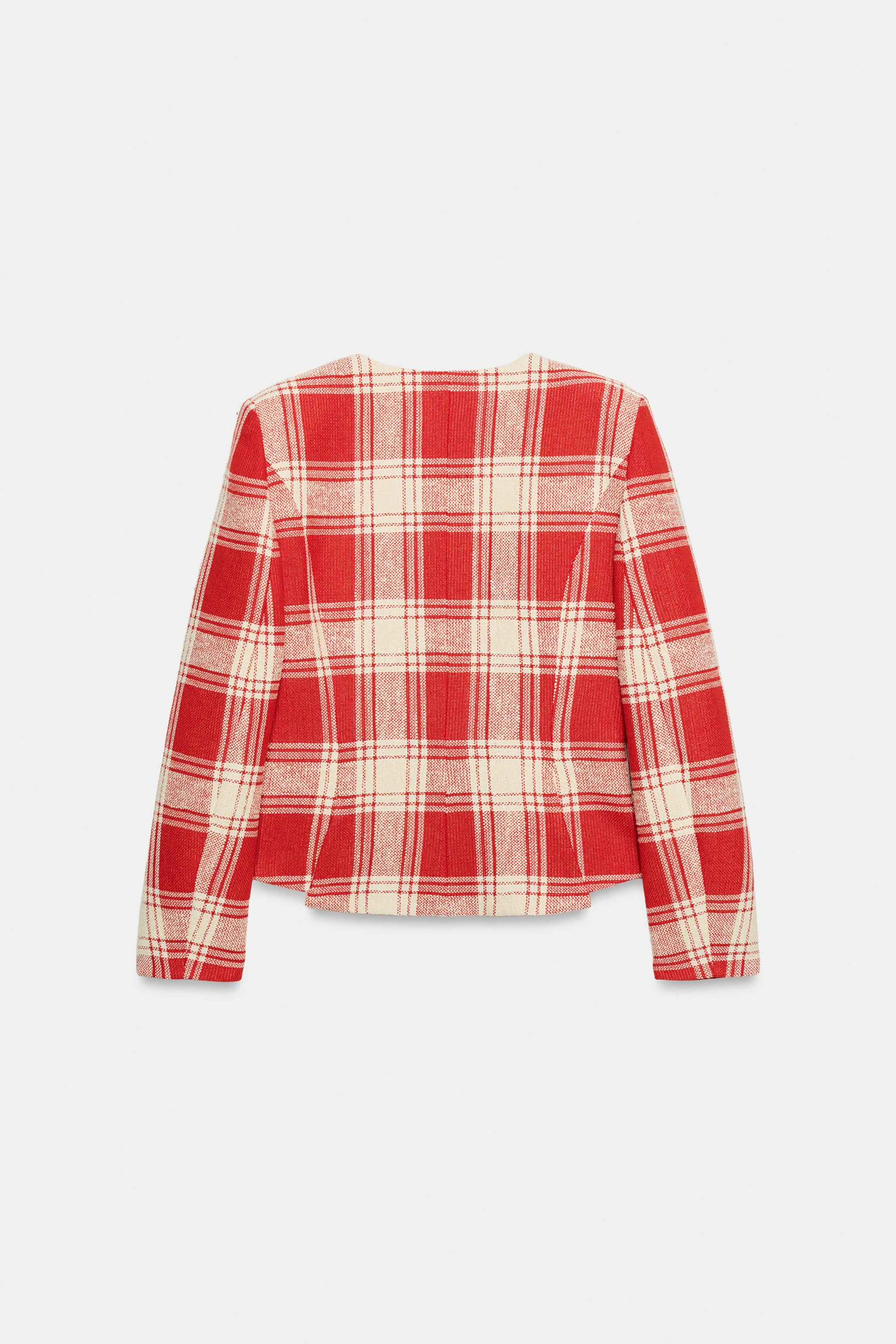 FITTED PLAID JACKET ZW COLLECTION | Zara US