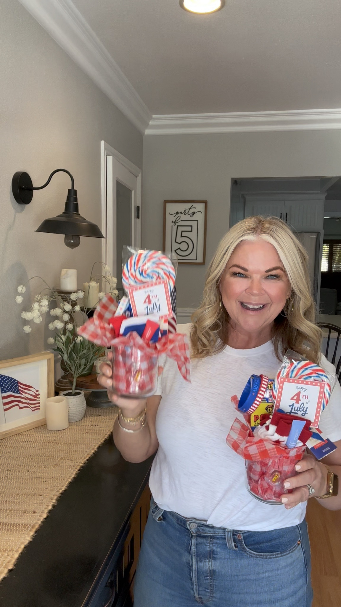 4th of July will be here before we know it! Here is a fun Summer gift idea! Perfect for a host gift, friends, family or your favorite neighbor. I love these hot dog glasses they are so fun! 🌭❤️🤍💙🇺🇸

#LTKstorytime #LTKHome #LTKSeasonal
