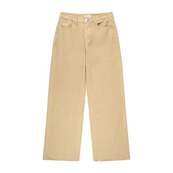 Low Rise Baggy Jeans - Camel | Parke