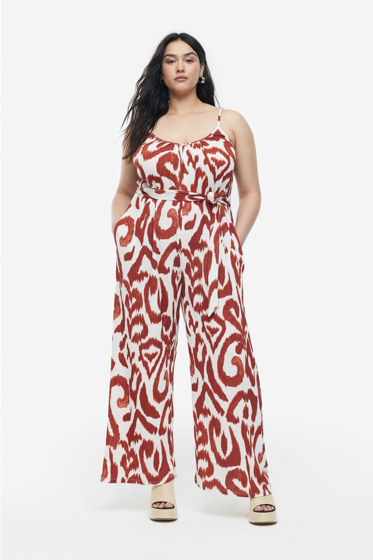 Tie-belt Jersey Jumpsuit | H&M (US + CA)